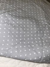 target Cloud Island White Grey cotton crib sheet good condition unisex baby