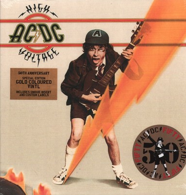 AC/DC High Voltage LP vinyl Europe Sony 2024 50th anniversary gold ...