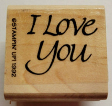 Wood/Rubber Stamp I Love You