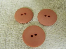 25 NEW 1 INCH DULL FINISH  MAUVE  BUTTONS