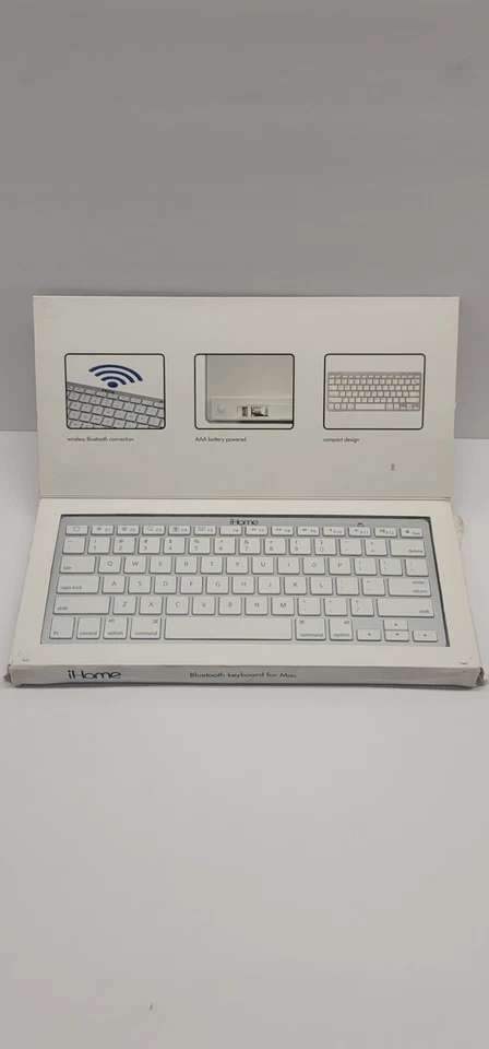 iHome Bluetooth Wireless Keyboard IMAC-K111S iPad Apple TV Mac - Image 4 of 4