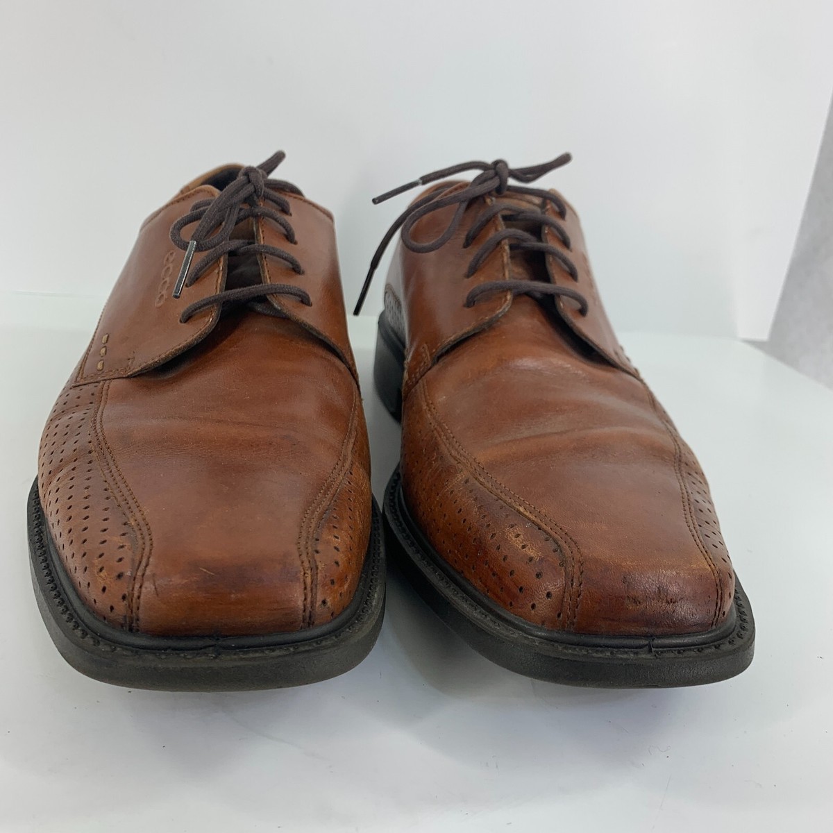 ECCO Leather Gore-Tex Oxfords Shoes Men Sz 43 / 9 Nubuck Lace-Up ECCO Men main image 3