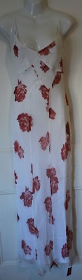 The Eugenie Roses Realisation Par 100 % Seide gefüttert Kleid - Small - neu mit Etikett