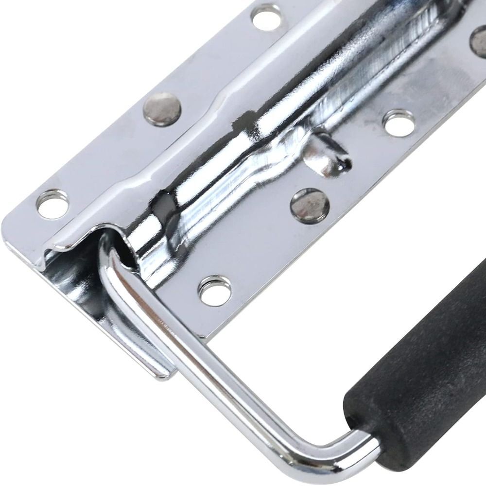 USAMILY 2pcs Spring Loaded Case Handle 110mm in Length with Rubber Grip