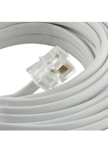NEW!! COMMERCIAL ELECTRIC 25 ft. Corded Phone Line, White - Zdjęcie 2 z 4
