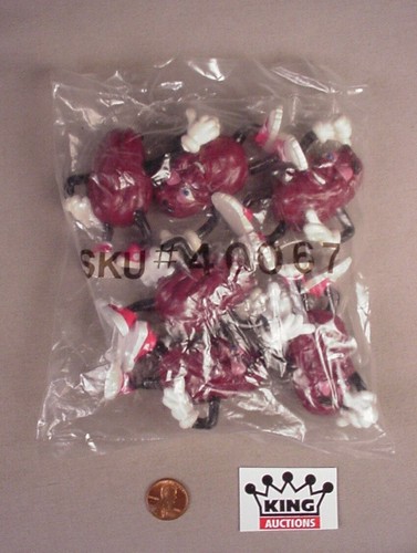Vintage 1988 California Raisins PVC figures 6 toys Winking Thumb Up NOS MISP MIB - Picture 2 of 5