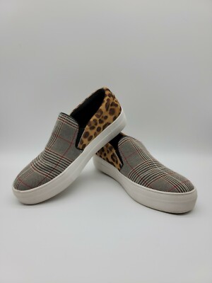 Steve Madden Gills-L Athletic Leopard Print/ Plaid Multicolor