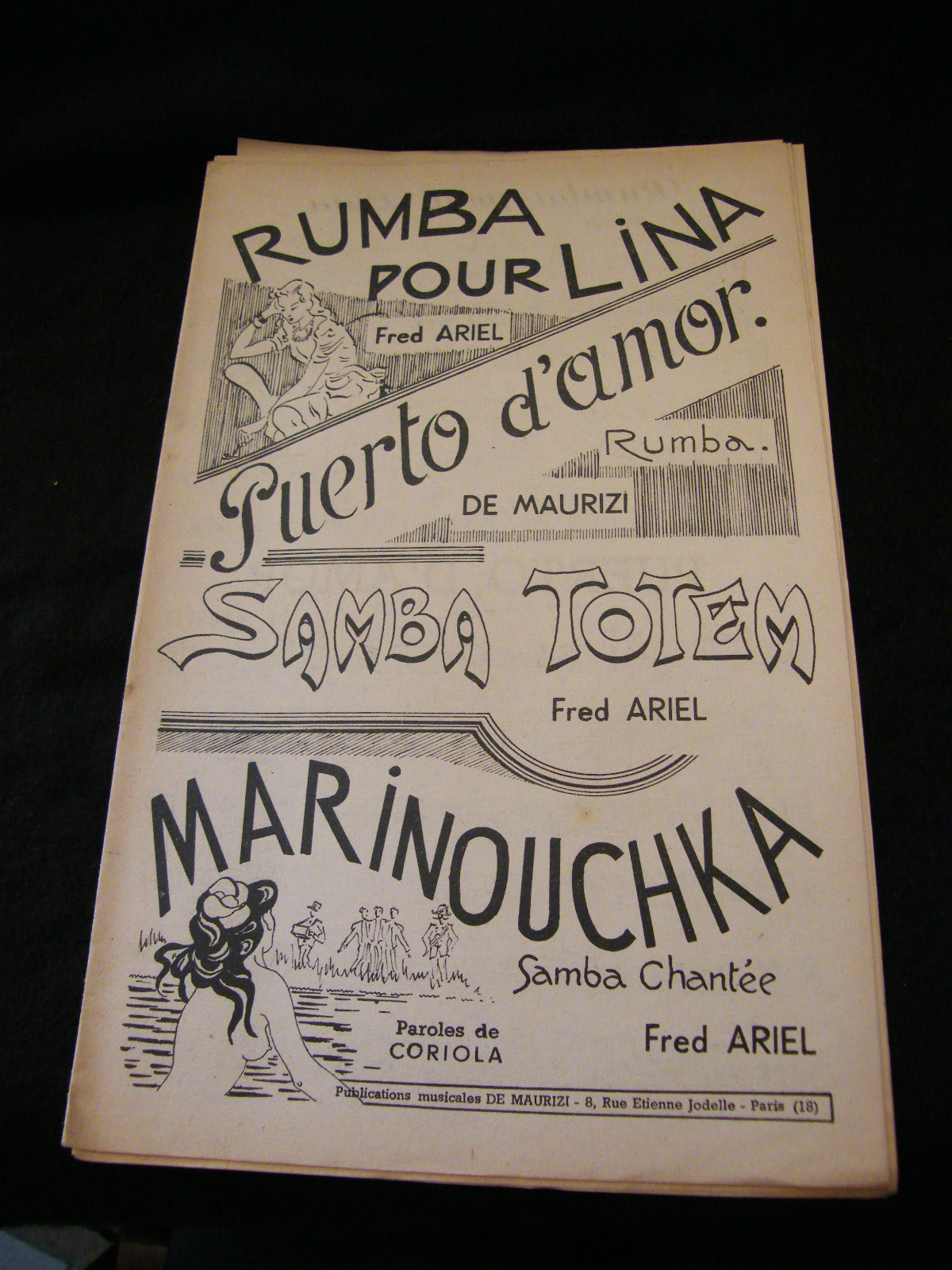 Rumba Partition For Lina Fred Ariel Love Port Of Maurizi Samba Totem