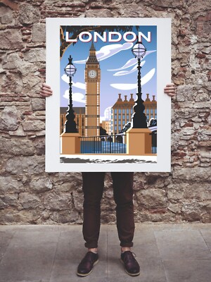 London print poster wall art travel holiday honeymoon wedding gift present