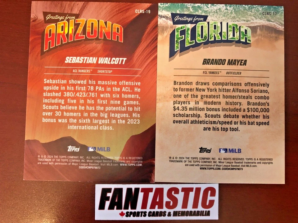 2024 Topps Pro Debut Baseball Complex League Rising Stars Insert Card YOU PICK - Image 2 of 2