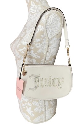Juicy Couture White Cream Angel Be Classic II Shoulder Bag Purse