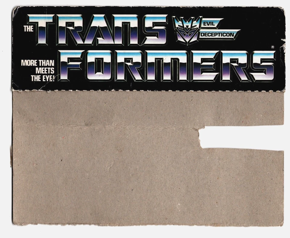 De colección G1 Transformers Caja Trasera Especificaciones Tecnológicas Insecticon Kickback 1984 Hasbro Foto 2 de 2