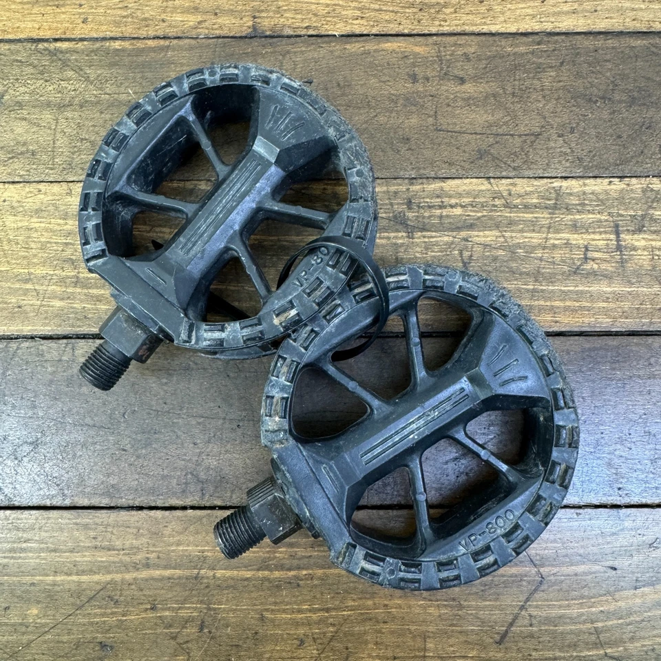 Pedales VP BMX Old School BMX Freestyle 1/2 pulgada VP-800 piruleta redonda plástico OG Foto 2 de 4