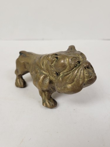 Vintage Bulldogge aus massivem Messing  - Bild 1 von 7