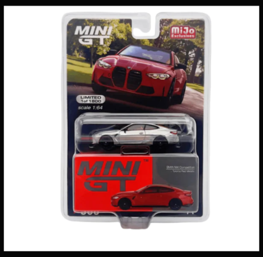 MINI GT BMW M4 コンペティション (G82) チェイスカー Chase! Mini GT 1:64 BMW M4 Competition (G82) Diecast Car
