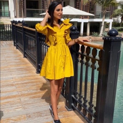 yellow floral dress zara flower ZARA WOMAN SS24 YELLOW STRAPLESS