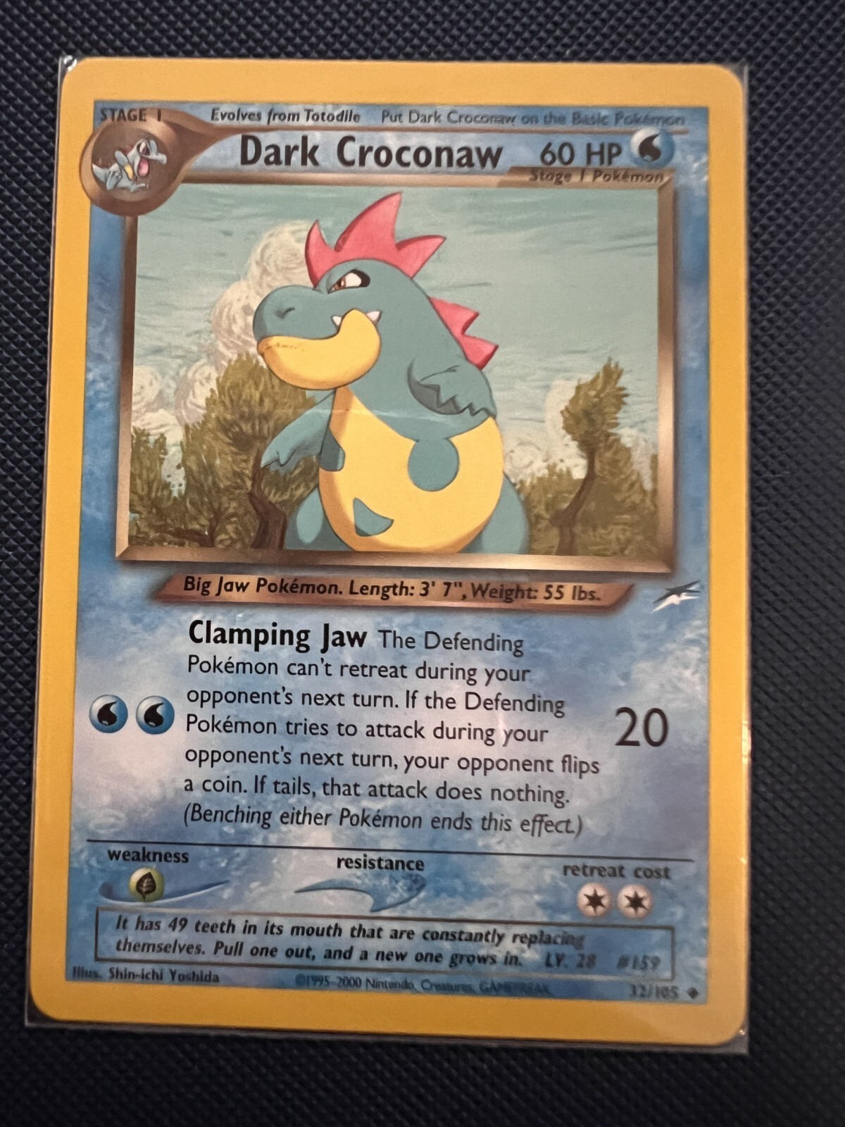Dark Croconaw 32/105 Uncommon Pokemon Card Near Mint
