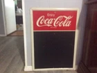 Vintage 1985 Authentic Coca Cola Chalkboard Sign 28"x20" Menu Board