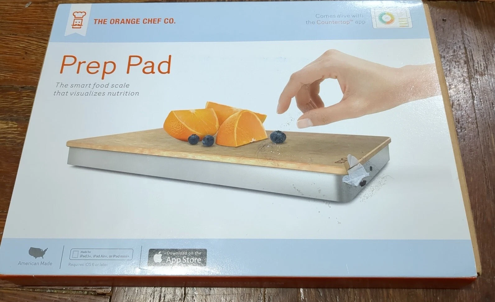 Orange Chef Prep Pad scale