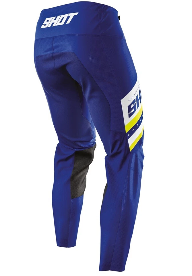 PANTALONI PANT CROSS ENDURO SHOT SHINING NAVY YELLOW FLUO  TG 30 - Imagen 3 de 4