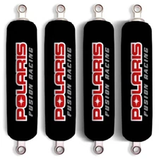 BLACK Shock Covers Polaris Racing Outlaw 450 500 525 (Set of 4) NEW