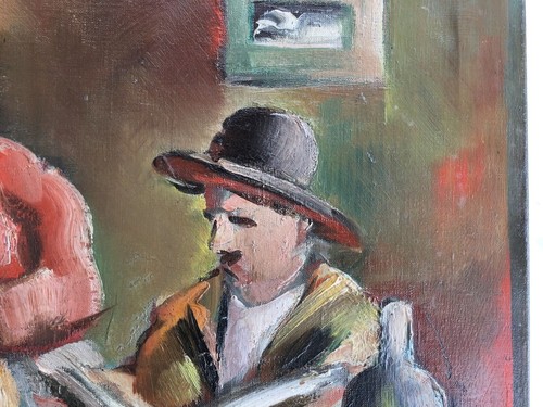 Jean-François Thomas (1894-1939), scène d'intérieure - Picture 11 of 12