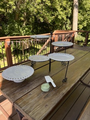 Portmeirion Studio Ceramic Serving Set 7-pc Tiered Buffet Stand Valerie