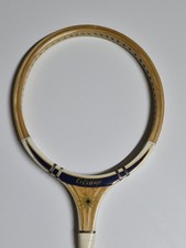 Unused Wooden Squash Racquet Dunlop "Cyclone" Fibreglass Shaft + Red Head Cover