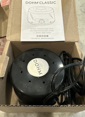 Yogasleep Dohm Classic White Noise Machine Black Original Fan Sound for Sleep