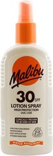 Malibu Sun SPF 30 Lotion Spray, High Protection Sun Cream, Water Resistant, Vita