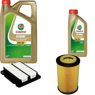 Inspektionspaket Castrol EDGE 5W-30 M Engine 6L für Chevrolet Aveo Schrägheck