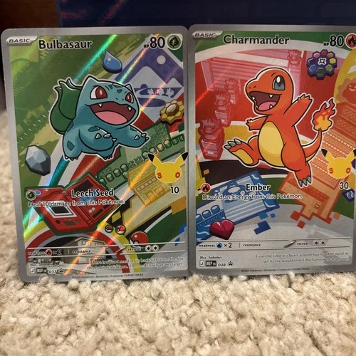 Charmander Bulbasaur Squirtle Pokemon TCG First Partner Illustration Collection