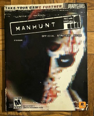 Manhunt Official Strategy Guide (2003) Brady Games Rockstar Playstation 2 PS2