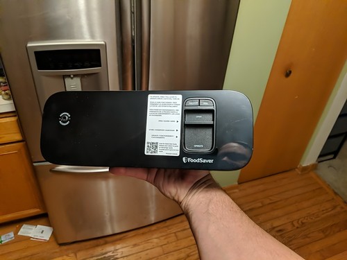 FoodSaver VS1110 Sigillante sottovuoto salvaspazio per alimenti nero aperto. Senza sacchetti - Foto 4 di 8