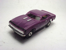 1967 CAMARO PURPLE W/BLACK STRIPE HO SLOT CAR BODY. NEW. LIQUIDATION SALE