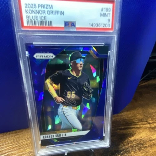 2025 Panini Prizm Konnor Griffin #199 Blue Ice PSA 9 Pittsburgh Pirates MLB