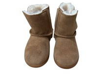 UGG Toddler Boots Size 6 Brown Suede Sheepskin Classic Mini Kids