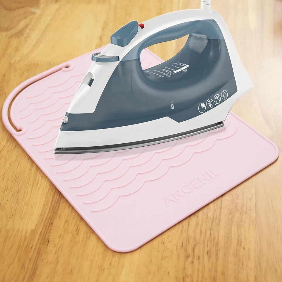 Portable Silicone Heat Resistant Mat & Pouch for Hair Styling Tools Travel Pad - Image 4 of 4