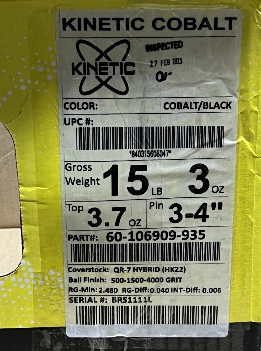 Track Kinetic Cobalt 15 lb Bowling Ball New in Original Box | eBay