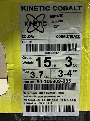 Track Kinetic Cobalt 15 lb Bowling Ball New in Original Box | eBay