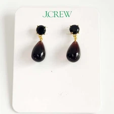 New Jcrew Lampwork Teardrop Drop Earrings Chic Women Party Vacation Jewelry Gift