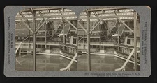 Swimming pool, Sutro Baths, San Francisco, USA Historic Old Photo