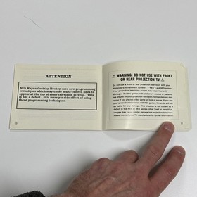 Wayne Gretzky Hockey (Away Jersey) (Nintendo NES, 1990) Manual Only 