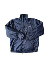 Vintage Nike Y2K Jacket Large Navy Blue Full Zip Embroidery Logo Made In USA