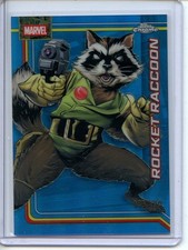 2026 Topps Chrome Marvel Comics #98 Rocket Raccoon Blue Refractor /150