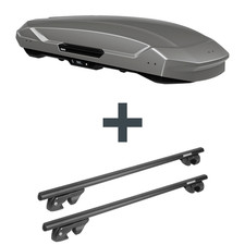 Dachbox Thule Motion 3 XL + Dachträger Menabo für Opel Astra G Caravan F35