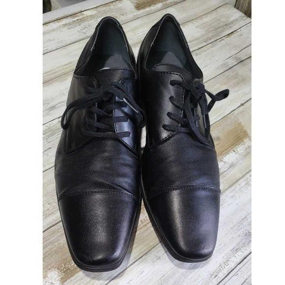 Calvin Klein Men\'s Malley Dress Oxford Lace-Up Shoes Black 10.5M Calvin Klein Men main image 4