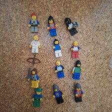 Lego Minifigure Classiche Cavaliere Robin Hood Signorina Cavaliere Falco Scudo