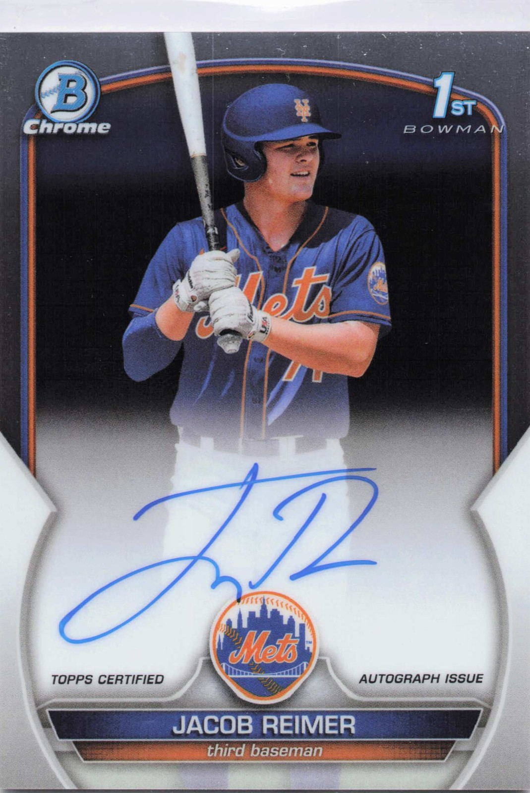 Jacob Reimer 2023 Bowman Chrome #CPA-JRR Prospect Autographs Auto
