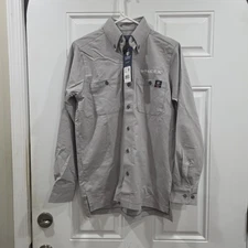 Tyndale Mens Tyndale Classic Flex Knit SpaceX Button Down Shirt Size S